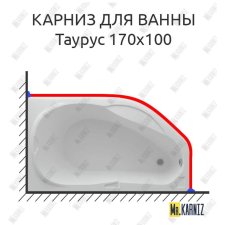 Карниз для ванны Aquatek Таурус 170х100 Усиленный 20 мм MrKARNIZ