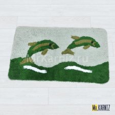 Коврик в ванную Морской Дельфин зеленый