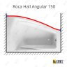 Карниз для ванны Roca Hall Angular Передний борт 150 (Усиленный 25 мм) MrKARNIZ фото 1