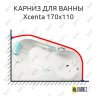 Карниз для ванны Alpen Xcenta 170х110 (Усиленный 25 мм) MrKARNIZ фото 1