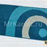 Комплект ковриков для ванной и туалета Орбита синий фото 3