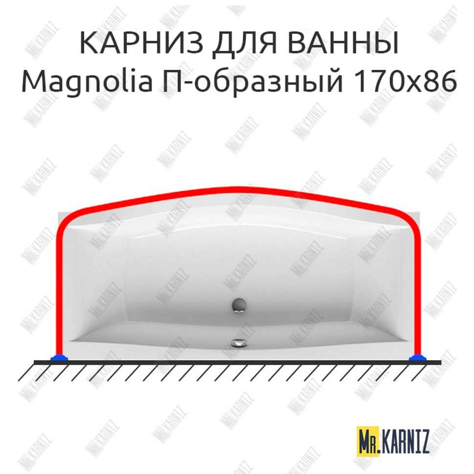 Карниз для ванны Ravak Magnolia П-образный 170х86 (Усиленный 25 мм) MrKARNIZ
